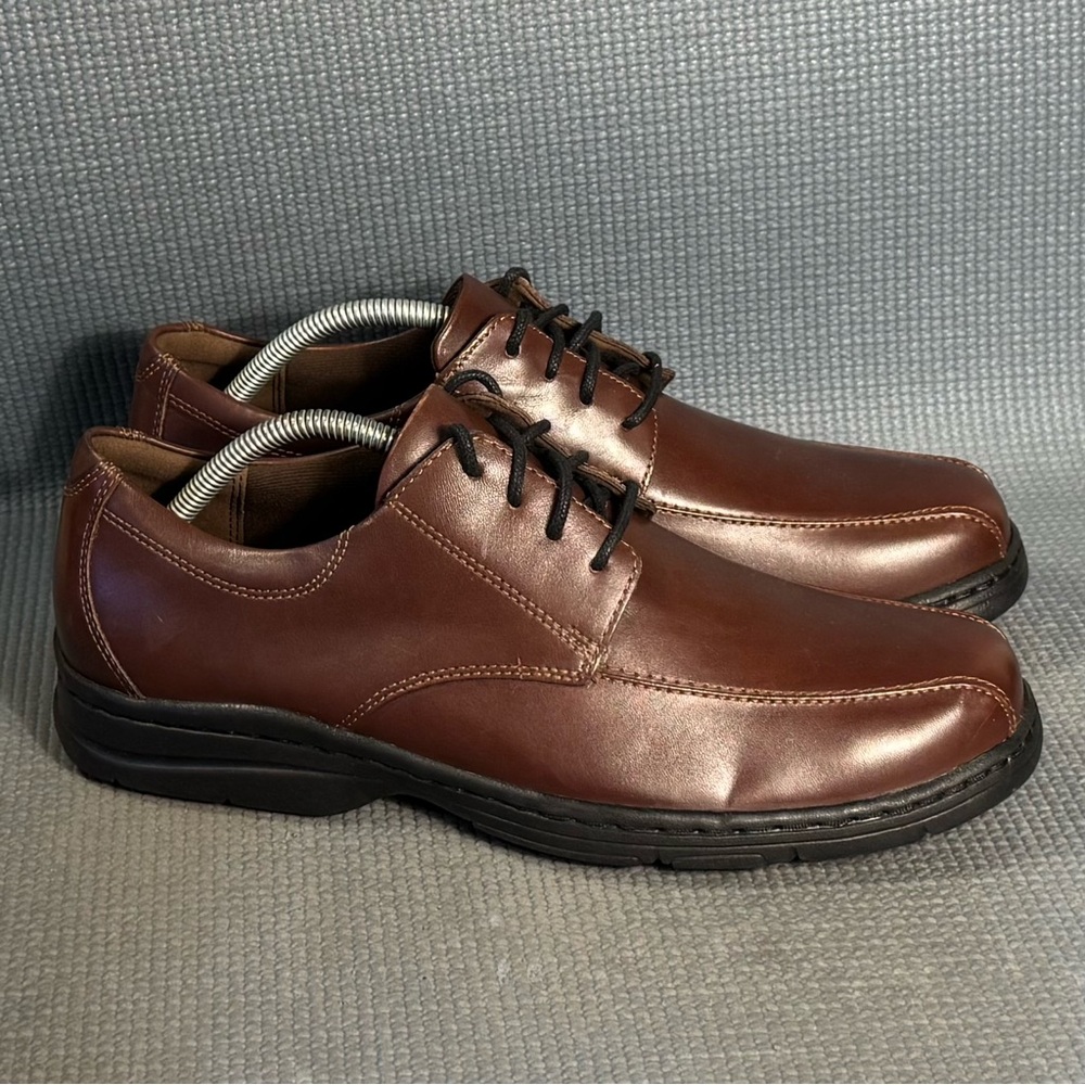 Dunham Men's Bryce Oxford Brown Leather Shoes Size‎ 10